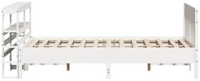 vidaXL Σκελετός Κρεβ. Χωρίς Στρώμα Λευκό 120x190 εκ Μασίφ Πεύκο
