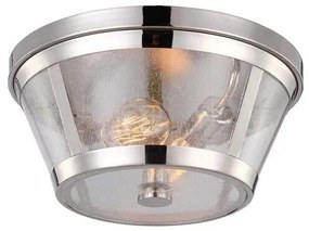 Πλαφονιέρα Φωτιστικό Οροφής 2xE27  Νίκελ  Harrow FE-HARROW-F Elstead Lighting FE-HARROW-F Νίκελ Ματ
