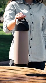Θερμός 1,8lt με DISPENSER EXATA 61639/588-BEIGE - Tramontina