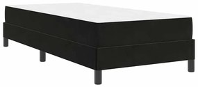 vidaXL Κρεβάτι box spring με στρώμα Μαύρο 80 x 200 cm Βελούδο
