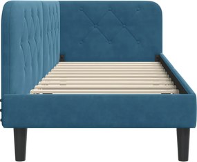 vidaXL Κρεβάτι Γωνίας Μπλε 80 x 200 cm Βελούδο