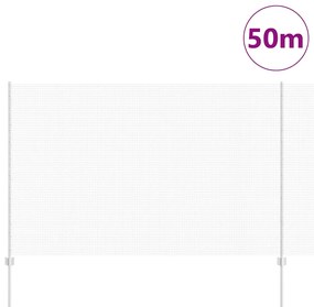 vidaXL Τεντώτο με στήριγμα Ασημί 1,5 x 50 m Ατσάλι