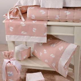 Σεντόνια Βρεφικά ΣΧ.688 Σετ 3τμχ Peach Down Town Crib 75x125cm 100% Βαμβακοσατέν