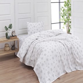 Σεντόνια 2540 (Σετ 3τμχ) Grey Viopros Single 175x260cm 100% Cotton