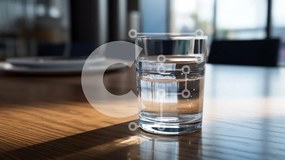 Intra Συλλεκτικό Ξύλινο Παζλ Plywood  4mm - Ποτήρι νερό σε ξύλινο τραπέζι Σε Ξύλινο Κουτί - Διαστάσεις: 10x10 cm – 25 κομμάτια