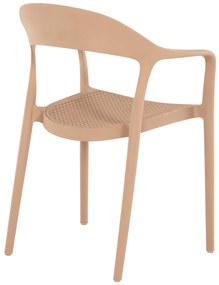 Καρέκλα - Πολυθρόνα CLEO C5935.03 Καπουτσίνο Πολυπροπυλενίου 57x53x81Υ εκ. 57x53x81 εκ.