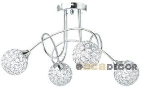 Φωτιστικό Οροφής χρώμιο με κρύσταλλα AD20120084 ACA-AD20120084-Χρώμιο AD20120084