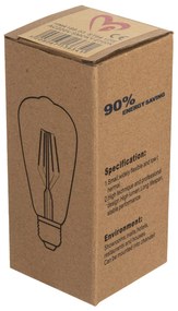 ΛΑΜΠΤΗΡΑΣ  LED FILAMENT 12W E27 3000K SMOKE