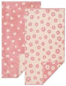 Πετσέτες Magy 14 (Σετ 2τμχ) Pink Kentia Σετ Πετσέτες 50x90cm 100% Βαμβάκι