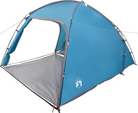 vidaXL Καταφύγιο Τέντας με στέγη Μπλε 370 x 230 x 185 εκ. ταφτάς