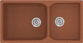 Sanitec Classic 307 (92×51) - Γρανιτένιος νεροχύτης - Granite TERRACOTTA