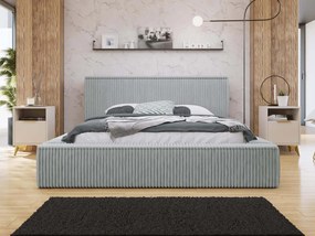 Επενδυμένο κρεβάτι Plexi-Gkri Anoixto-160 x 200