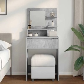 vidaXL Τραπέζια Ντυσίματος Κρεβατοκάμαρας Σκυρόδεμα Γκρι