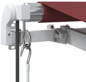vidaXL Τέντα Πτυσσόμενη Αυτόματη Μπορντό 450x350 εκ.