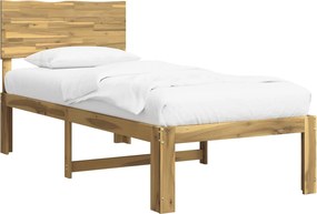 vidaXL Μονό Κρεβάτι με Κεφαλάρι ROSTOCK Λευκό 80 x 200 cm