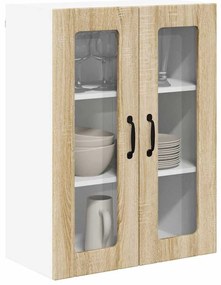 vidaXL Ραφιέρα τοίχου LUCCA Sonoma Δρυς 60 x 31 x 80 εκ.
