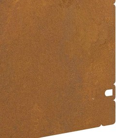 vidaXL Περιγράμματα γκαζόν 10 pcs Σκ rusty 103 x 0,05 x 22 εκ