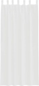 vidaXL Κουρτίνες Voile με βρόχους 2 τεμάχια Λευκό 140x225 cm