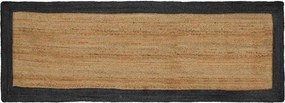 vidaXL Χαλί Περιοχής Σκούρο Γκρι 80 x 300 cm Γιούτα