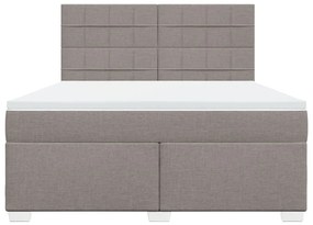 ΚΡΕΒΑΤΙ BOXSPRING ΜΕ ΣΤΡΩΜΑ TAUPE 180X200 ΕΚ. ΥΦΑΣΜΑΤΙΝΟ 3290571