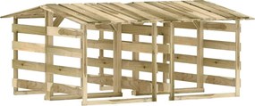 vidaXL Πέργκολες με Οροφή 4 τεμ. 100x90x100 εκ. από Εμποτισμένο Πεύκο