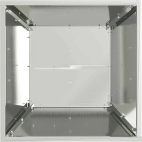 vidaXL Γλάστρα Πυλώνας 2 τμχ. Ασημί 40 x 40 x 100 cm
