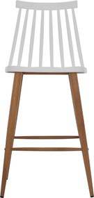 ΣΚΑΜΠΟ ΜΠΑΡ VANESSA HM9300.01 ΛΕΥΚΟ ΜΕΣΑΙΟΥ ΥΨΟΥΣ 43x45x97Υεκ.