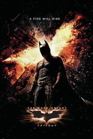 Εκτύπωση τέχνης The Dark Knight Trilogy - A Fire Will Rise, (26.7 x 40 cm)
