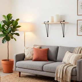 Ράφια Max Home Σίδερο Ξύλο MDF 50 X 20 X 14,5 CM (x6)