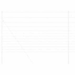 vidaXL Περίφραξη αγρού Ασημί 50 x 1.5 m Γαλβανισμένος χάλυβας