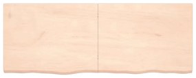 vidaXL Ράφι Τοίχου 160x60x(2-4) εκ. από Ακατέργαστο Μασίφ Ξύλο Δρυός