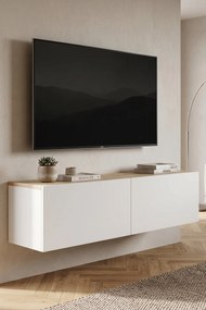 Stewehome Μοντέρνα επιτοίχια τηλεοπτική βάση από σανίδα μελαμίνης 120x32x30 cm