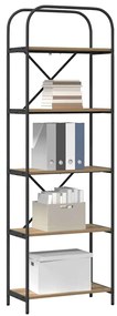 vidaXL Ράφι Βιβλίων artisan δρυς 60 x 30 x 183 εκ Επεξεργασμένο ξύλο