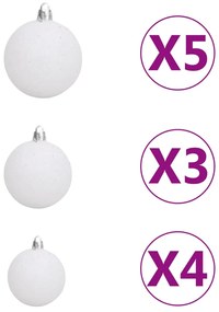 vidaXL Γιρλάντα Χριστουγεννιάτικη με LED & Μπάλες Πράσινη 10 μ. PVC