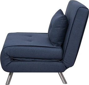 Πολυθρόνα κρεβάτι Nextdeco Berlin denim Υ92x100x91εκ.