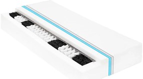 vidaXL Καναπές Κρεβάτι με Στρώμα 90 x 200 εκ. Γκρι Μασίφ Ξύλο Πεύκου