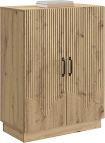 vidaXL Πλαϊνό γραφείο Artisan Δρυς 66 x 34,5 x 87 εκ.