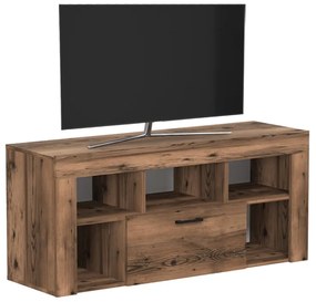 Έπιπλο τηλεόρασης Midili Megapap χρώμα καπνιστή καρυδιά 135x42x60,7εκ.
