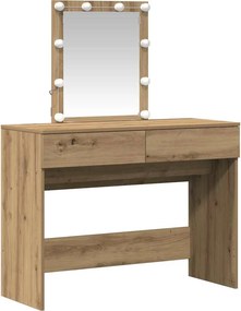 vidaXL Τραπέζι περιποίησης Artisan Oak 100 x 40 x 130 εκ