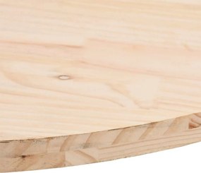 vidaXL Επιφάνεια Τραπεζιού Οβάλ 70x35x2,5 εκ. από Μασίφ Ξύλο Πεύκου