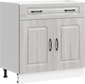 vidaXL ντουλάπι βάσης κουζίνας Kalmar Γκρι sonoma Επεξεργασμένο Ξύλο