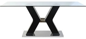 Τραπεζαρία DKD Home Decor Μαύρο Ξύλο Ξύλο MDF 180 x 90 x 76 cm