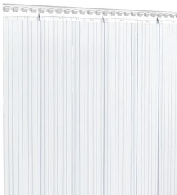 VidaXL Λωριδοκουρτίνα Διαφανής 25 μ. 300 χιλ. x 2,6 χιλ. από PVC