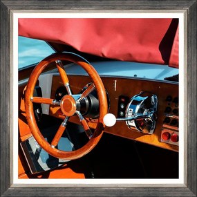Κάδρο Speedboat Ii Fa13397 50X50Cm Light Brown Mindthegap Τετράγωνοι Wood