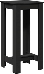 vidaXL Τραπέζι Μπαρ Μαύρο 51x50x103,5 εκ. Επεξ. Ξύλο
