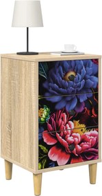 vidaXL Κομοδίνο KIEL 2 τμχ. Sonoma Δρυς 36 x 33 x 60 εκ
