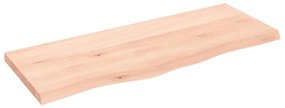 vidaXL Επιφάνεια Τραπεζιού 100x40x(2-4)εκ Ακατέργαστο Μασίφ Ξύλο Δρυός