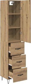 vidaXL Highboard Artisan Oak 34,5 x 34 x 90 εκ. Επεξεργασμένο ξύλο