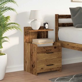 vidaXL Κομοδίνο με 2 Συρτάρια από Παλιό Ξύλο 40x36,5x62 εκ.
