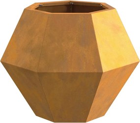 vidaXL Γλάστρα 2 pcs Σκ rusty 50 x 50 x 40 cm